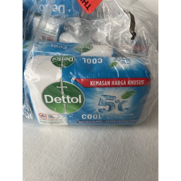 Dettol Cool Soap Anti Bacterial Bathing Soaps Bar With Menthol 125 gm Pack of 6 - Picture 1 of 2